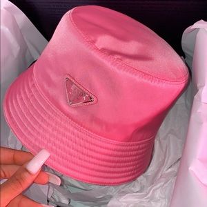 Pink Prada Bucket Hat